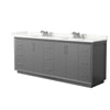 Custom image for Dark Gray with Brushed Nickel Trim / Giotto Quartz / No Mirror