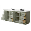 Custom image for Light Green with Matte Black Trim / White Quartz / No Mirror