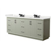 Custom image for Light Green with Matte Black Trim / White Quartz / No Mirror