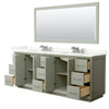 Custom image for Light Green with Brushed Nickel Trim / Giotto Quartz / 70