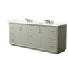 Custom image for Light Green with Brushed Nickel Trim / Giotto Quartz / No Mirror