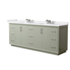 Custom image for Light Green with Brushed Nickel Trim / White Cultured Marble / No Mirror