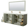 Custom image for Light Green with Satin Bronze Trim / Giotto Quartz / 70