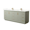 Custom image for Light Green with Satin Bronze Trim / Giotto Quartz / No Mirror