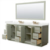 Custom image for Light Green with Satin Bronze Trim / White Quartz / 70