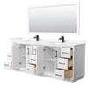 Custom image for White with Matte Black Trim / Giotto Quartz / 70