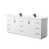 Custom image for White with Matte Black Trim / Giotto Quartz / No Mirror