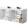 Custom image for White with Matte Black Trim / Giotto Quartz / No Mirror