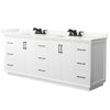 Custom image for White with Matte Black Trim / Giotto Quartz / No Mirror