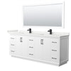 Custom image for White with Matte Black Trim / White Quartz / 70