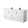 Custom image for White with Matte Black Trim / White Quartz / No Mirror