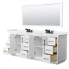 Custom image for White with Matte Black Trim / White Quartz / 70
