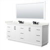 Custom image for White with Matte Black Trim / White Quartz / 70