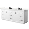 Custom image for White with Matte Black Trim / White Quartz / No Mirror