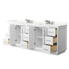 Custom image for White with Brushed Nickel Trim / Giotto Quartz / No Mirror