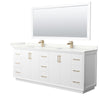Custom image for White with Satin Bronze Trim / Giotto Quartz / 70