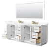 Custom image for White with Satin Bronze Trim / Giotto Quartz / 70
