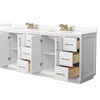 Custom image for White with Satin Bronze Trim / Giotto Quartz / No Mirror