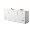 Custom image for White with Satin Bronze Trim / Giotto Quartz / No Mirror