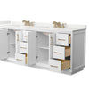 Custom image for White with Satin Bronze Trim / White Quartz / No Mirror
