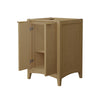Custom image for Natural Oak with Brushed Gold Trim / No Mirror