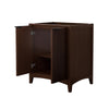 Custom image for Dark Walnut with Matte Black Trim / No Mirror