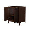 Custom image for Dark Walnut with Brushed Gold Trim / No Mirror