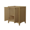 Custom image for Natural Oak with Brushed Gold Trim / No Mirror