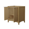 Custom image for Natural Oak with Brushed Nickel Trim / No Mirror
