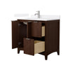Custom image for Dark Walnut with Brushed Nickel Trim / White Quartz / No Mirror