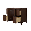 Custom image for Dark Walnut with Matte Black Trim / No Mirror