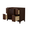 Custom image for Dark Walnut with Brushed Nickel Trim / No Mirror