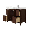 Custom image for Dark Walnut with Brushed Nickel Trim / Giotto Quartz / No Mirror