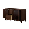 Custom image for Dark Walnut with Brushed Nickel Trim / No Mirror