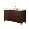Custom image for Dark Walnut with Matte Black Trim / Giotto Quartz / No Mirror