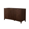 Custom image for Dark Walnut with Brushed Gold Trim / No Mirror