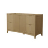 Custom image for Natural Oak with Brushed Gold Trim / No Mirror