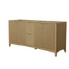 Custom image for Natural Oak with Brushed Nickel Trim / No Mirror