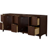 Custom image for Dark Walnut with Brushed Gold Trim / No Mirror
