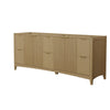 Custom image for Natural Oak with Brushed Gold Trim / No Mirror