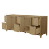 Custom image for Natural Oak with Brushed Nickel Trim / No Mirror
