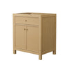 Custom image for Tanned Oak with Brushed Gold Trim / No Mirror