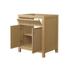 Custom image for Tanned Oak with Brushed Nickel Trim / No Mirror