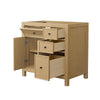 Custom image for Tanned Oak with Matte Black Trim / No Mirror