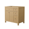 Custom image for Tanned Oak with Brushed Nickel Trim / No Mirror