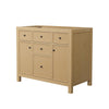 Custom image for Tanned Oak with Matte Black Trim / No Mirror