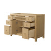 Custom image for Tanned Oak with Brushed Gold Trim / No Mirror