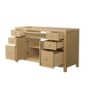 Custom image for Tanned Oak with Brushed Nickel Trim / No Mirror