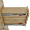 Custom image for Whitewashed Oak with Matte Black Trim / White Cultured Marble / No Mirror