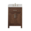 Custom image for Dark Walnut with Matte Black Trim / Giotto Quartz / No Mirror